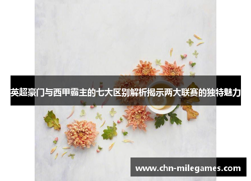 英超豪门与西甲霸主的七大区别解析揭示两大联赛的独特魅力
